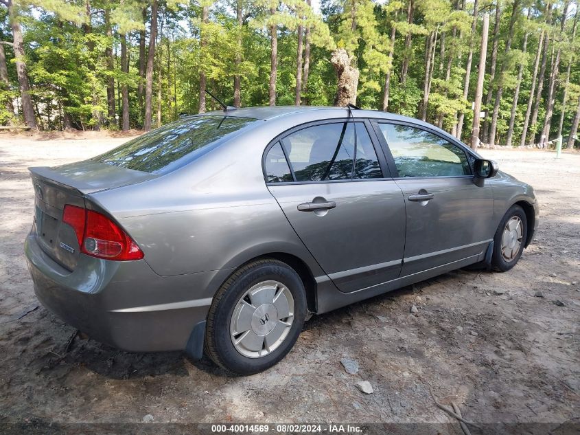 JHMFA36298S022756 | 2008 HONDA CIVIC HYBRID