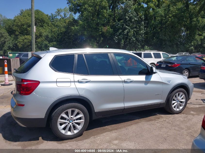 2017 BMW X3 Sdrive28I VIN: 5UXWZ7C33H0V86475 Lot: 40014585