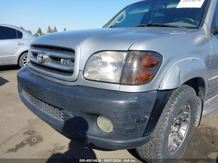 2003 Toyota Sequoia Limited V8 VIN: 5TDZT38A13S173248 Lot: 40014626