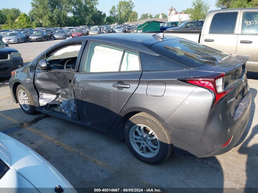 2019 Toyota Prius Le VIN: JTDKARFU4K3078187 Lot: 40014667