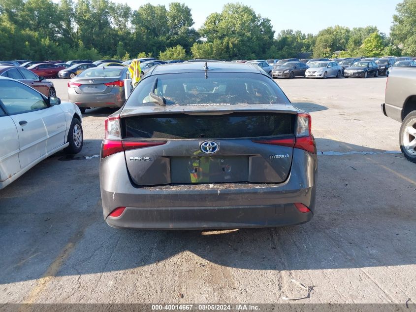 2019 Toyota Prius Le VIN: JTDKARFU4K3078187 Lot: 40014667