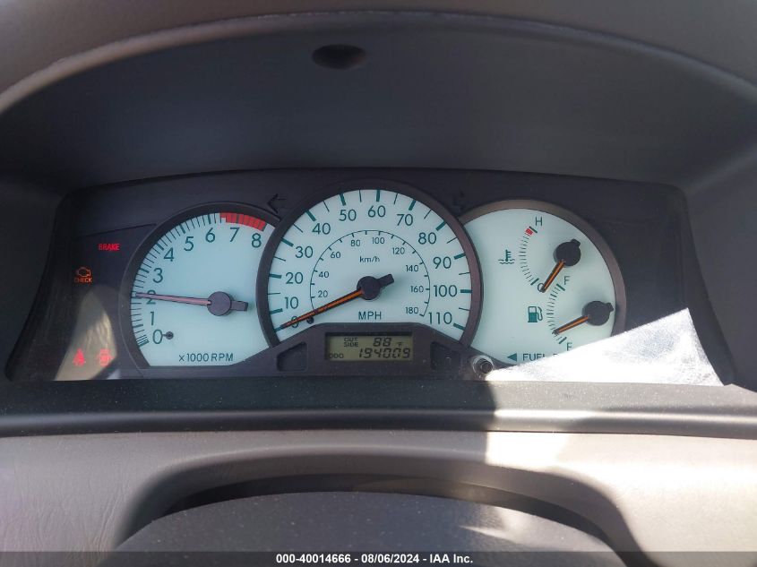 2004 Toyota Corolla Le VIN: 1NXBR32EX4Z196175 Lot: 40014666