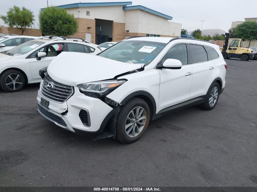 KM8SM4HF1HU245791 2017 HYUNDAI SANTA FE - Image 2