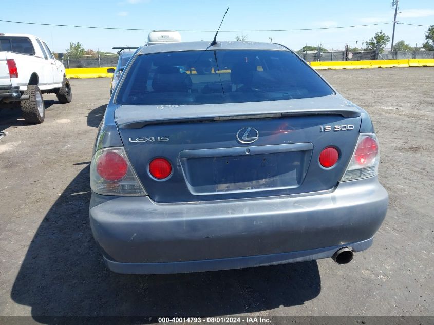 2005 Lexus Is 300 VIN: JTHBD192X50097768 Lot: 40014793