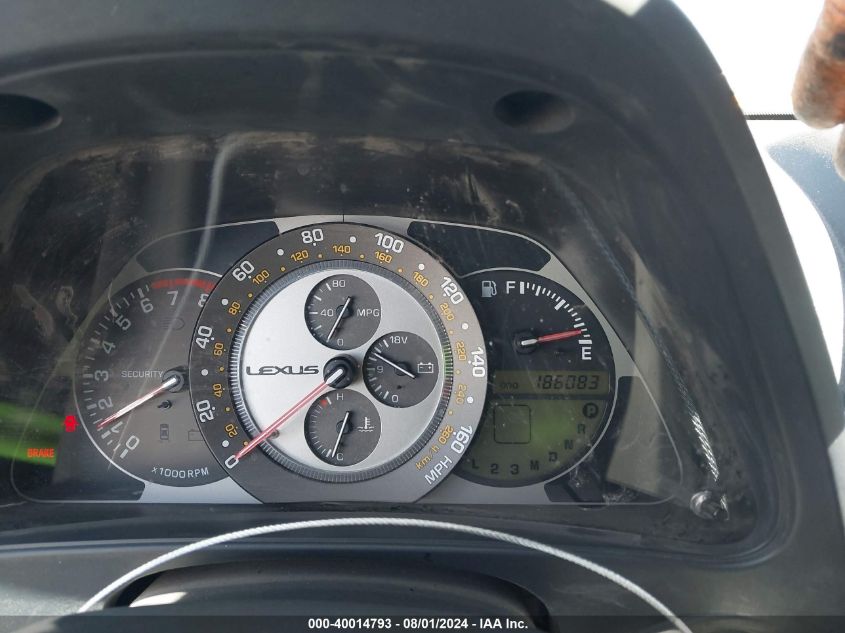 2005 Lexus Is 300 VIN: JTHBD192X50097768 Lot: 40014793