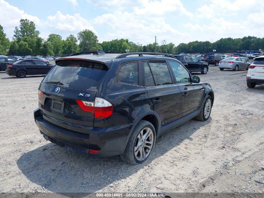 2007 BMW X3 3.0Si VIN: WBXPC93487WF11543 Lot: 40014801