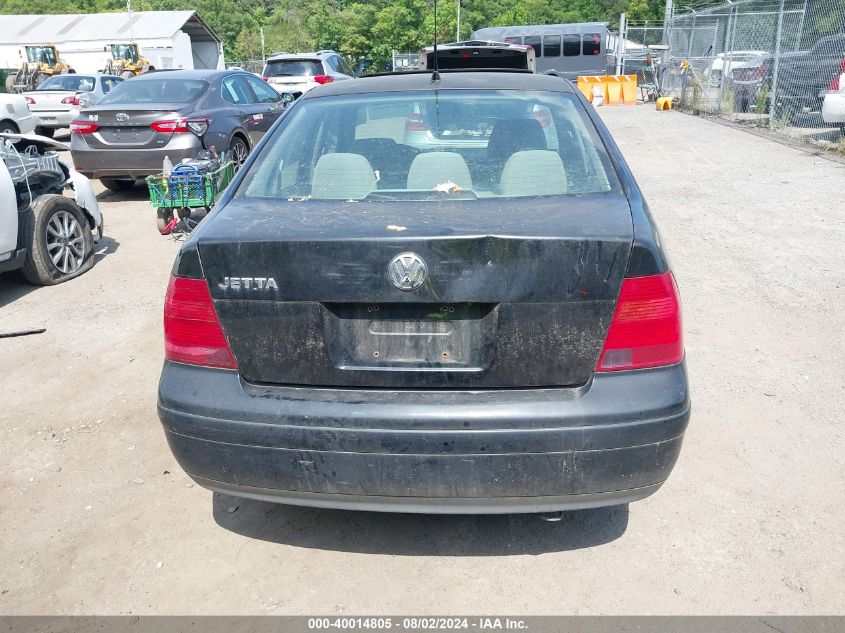 2001 Volkswagen Jetta Gls VIN: 3VWSK69M01M165229 Lot: 40014805