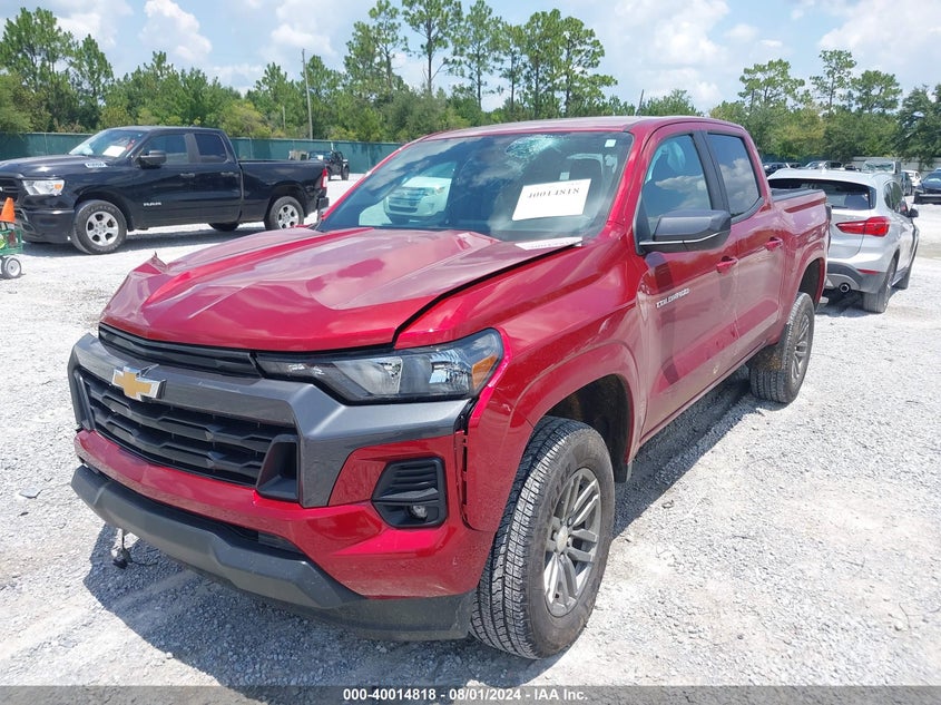 VIN 1GCPTCEK0P1127885 2023 CHEVROLET COLORADO 4WD  SHORT BOX LT