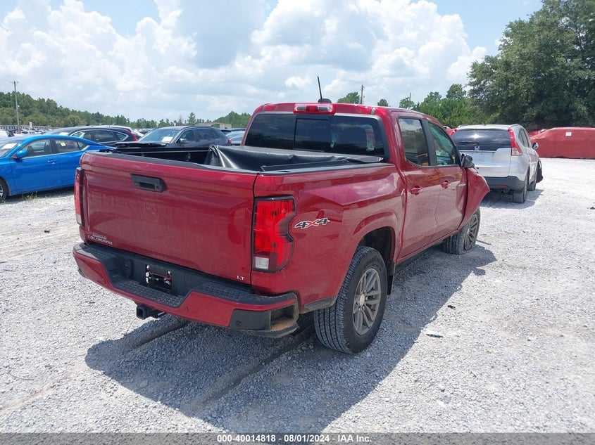 VIN 1GCPTCEK0P1127885 2023 CHEVROLET COLORADO 4WD  SHORT BOX LT