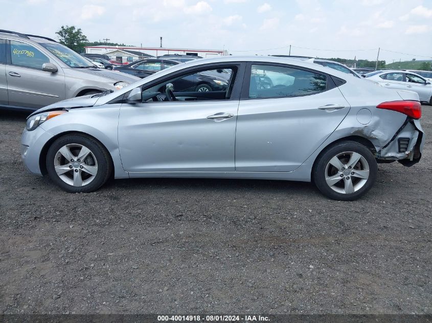 2012 Hyundai Elantra Gls Pzev VIN: 5NPDH4AE2CH123351 Lot: 40014918