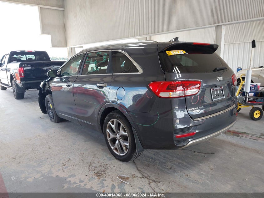 VIN 5XYPK4A58HG284302 2017 KIA SORENTO 3.3L SX