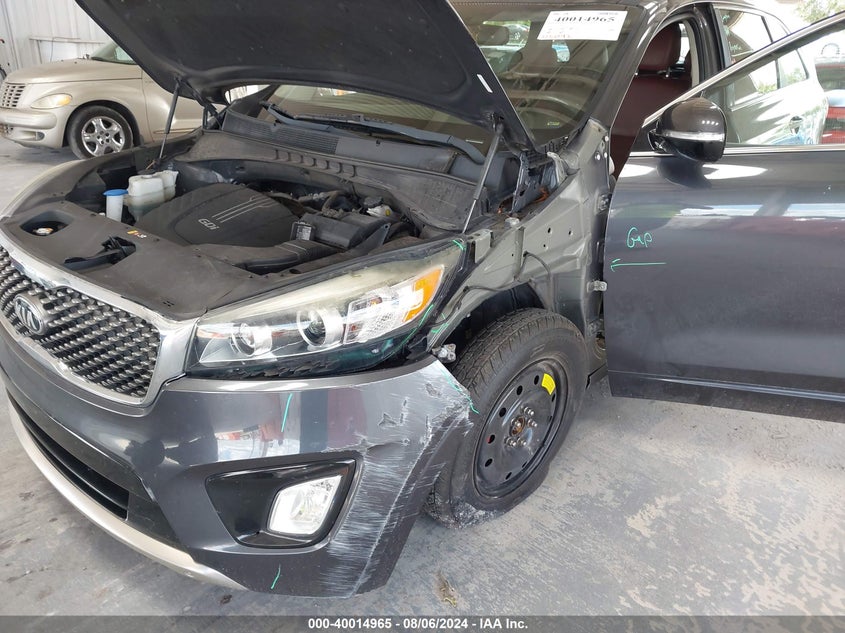 VIN 5XYPK4A58HG284302 2017 KIA SORENTO 3.3L SX