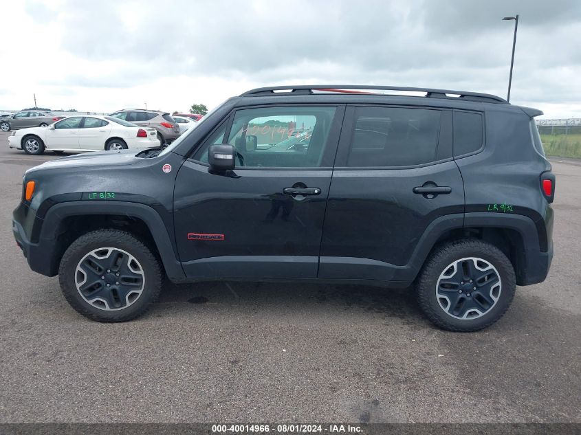 2016 Jeep Renegade Trailhawk VIN: ZACCJBCT9GPC94854 Lot: 40014966