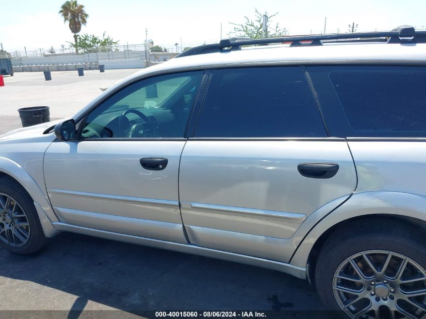 2006 Subaru Outback 2.5I VIN: 4S4BP61C567317817 Lot: 40015060