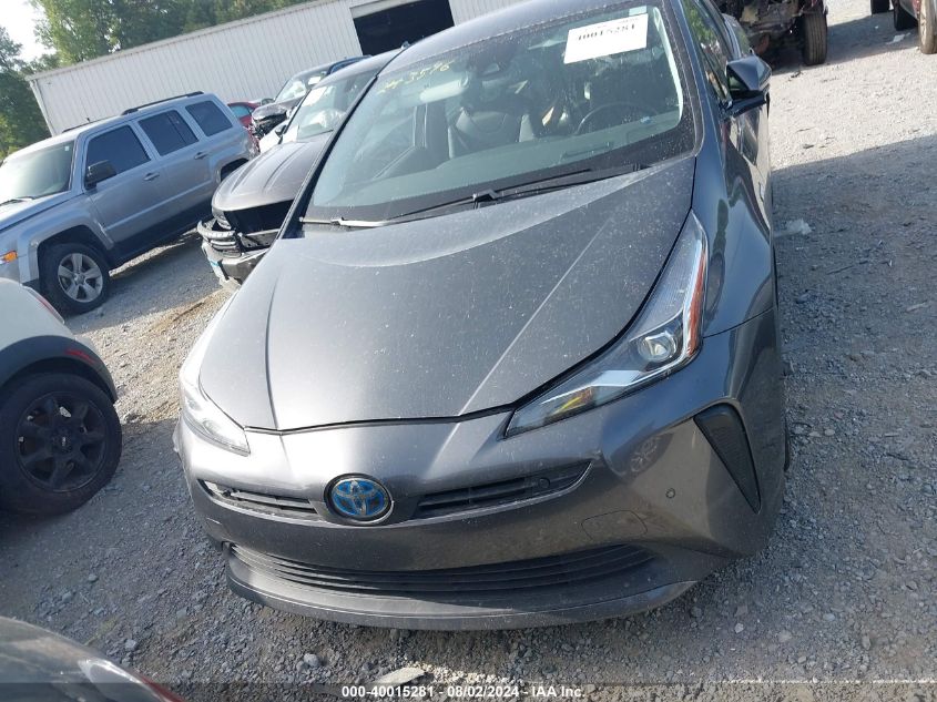 2019 Toyota Prius Xle VIN: JTDKARFU7K3071492 Lot: 40015281