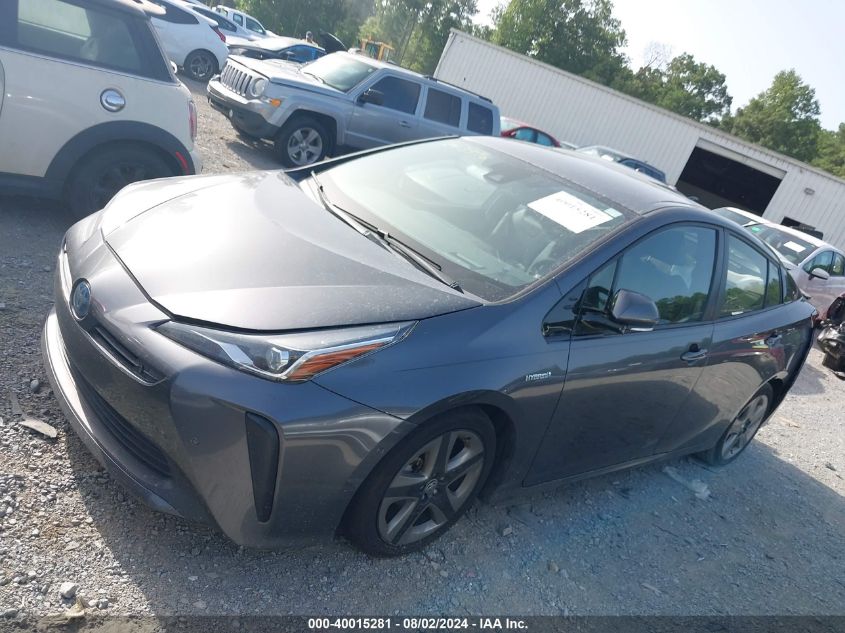 2019 Toyota Prius Xle VIN: JTDKARFU7K3071492 Lot: 40015281