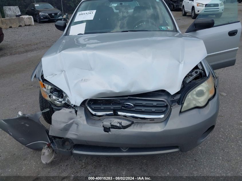 2007 Subaru Outback 2.5I Basic VIN: 4S4BP61C077315605 Lot: 40015283