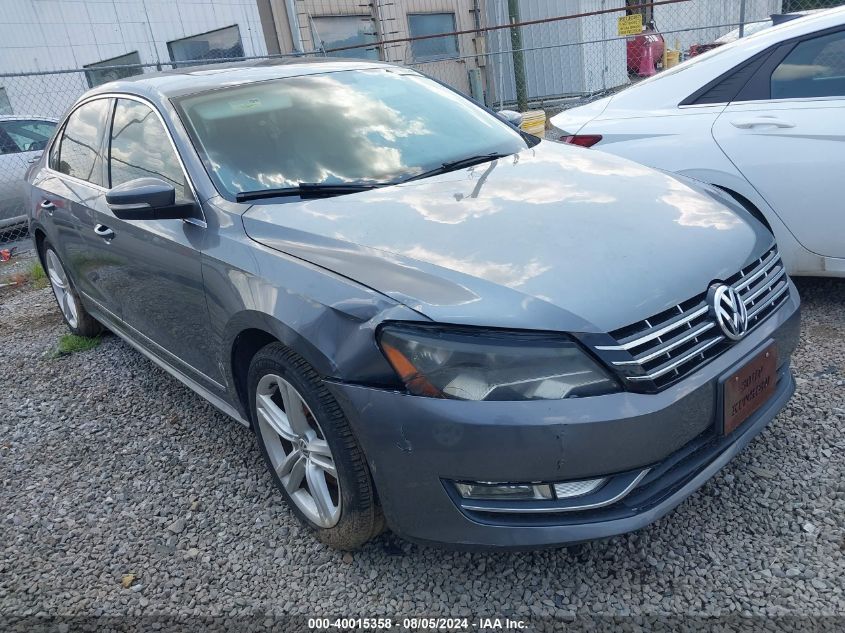 2013 Volkswagen Passat Sel VIN: 1VWCN7A34DC010130 Lot: 40015358