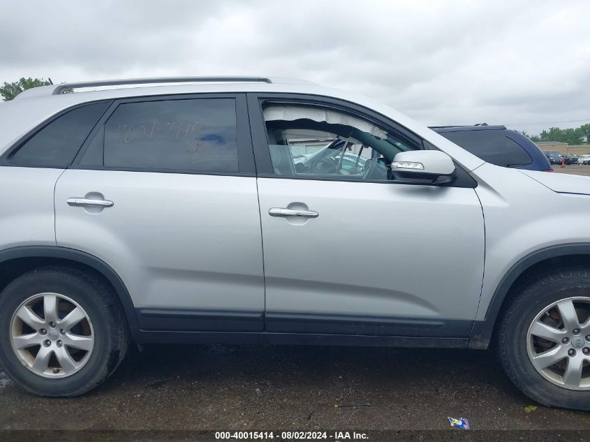 2012 Kia Sorento Lx V6 VIN: 5XYKT4A29CG249581 Lot: 40015414