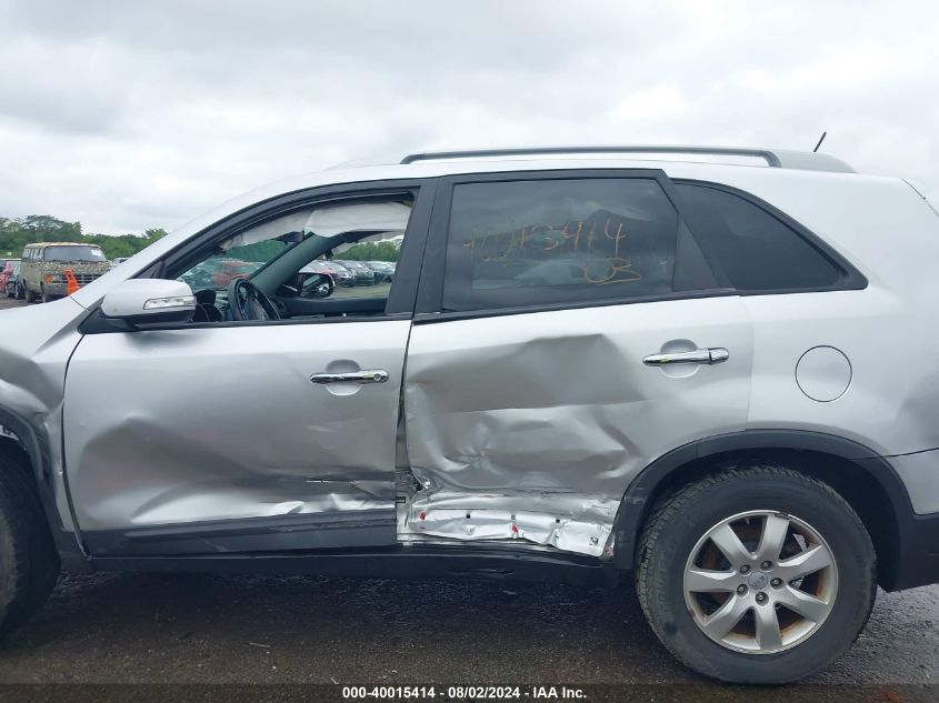 2012 Kia Sorento Lx V6 VIN: 5XYKT4A29CG249581 Lot: 40015414