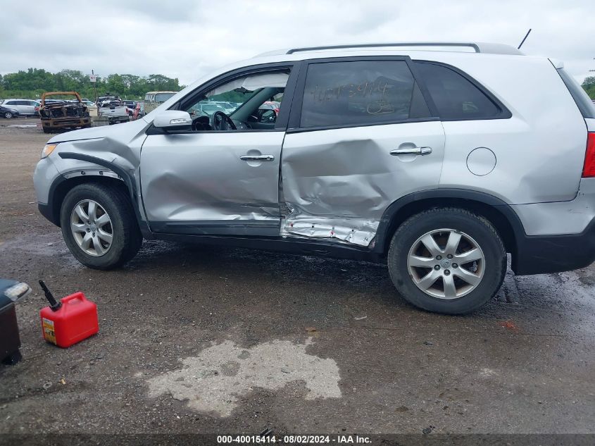 2012 Kia Sorento Lx V6 VIN: 5XYKT4A29CG249581 Lot: 40015414