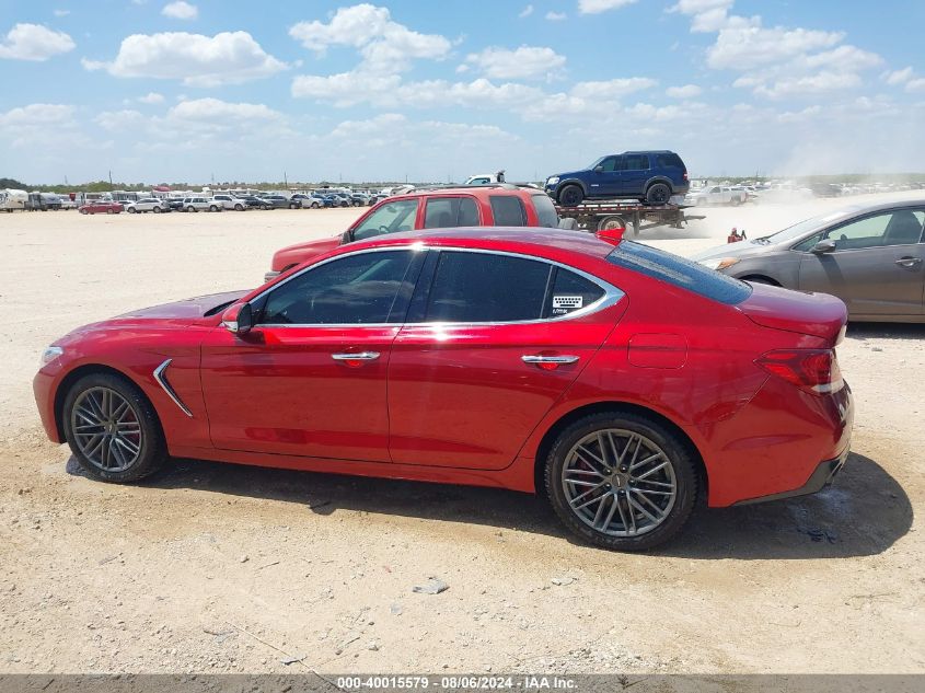 2019 Genesis G70 3.3T Advanced VIN: KMTG54LE2KU032072 Lot: 40015579