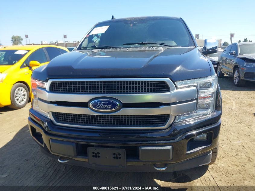 2019 Ford F-150 Platinum VIN: 1FTEW1E48KFB83816 Lot: 40015621