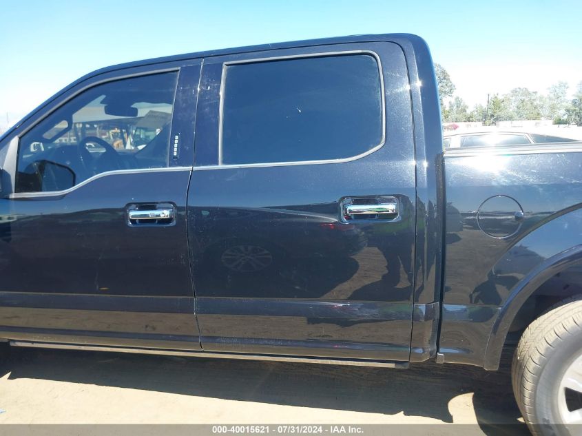 2019 Ford F-150 Platinum VIN: 1FTEW1E48KFB83816 Lot: 40015621