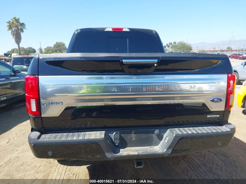 2019 Ford F-150 Platinum VIN: 1FTEW1E48KFB83816 Lot: 40015621