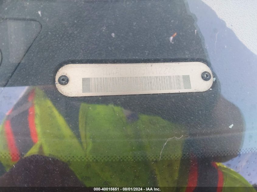 2005 Nissan Altima 2.5 S VIN: 1N4AL11D75N412273 Lot: 40015651