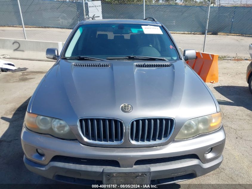 2006 BMW X5 3.0I VIN: 5UXFA13596LY39378 Lot: 40015757