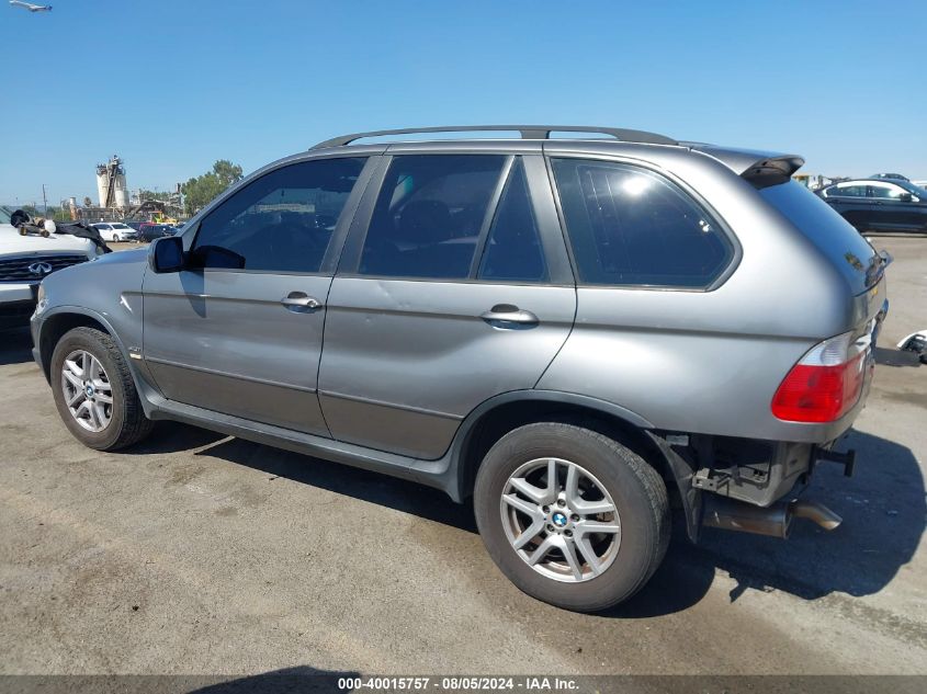 2006 BMW X5 3.0I VIN: 5UXFA13596LY39378 Lot: 40015757