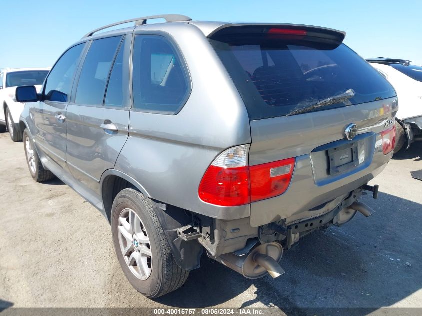 2006 BMW X5 3.0I VIN: 5UXFA13596LY39378 Lot: 40015757