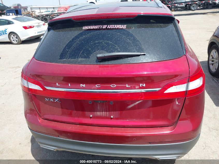 2016 Lincoln Mkx Reserve VIN: 2LMTJ6LR4GBL50408 Lot: 40015773