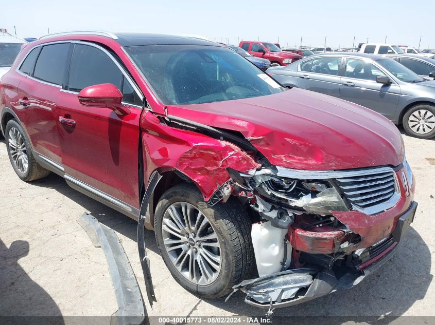 2016 Lincoln Mkx Reserve VIN: 2LMTJ6LR4GBL50408 Lot: 40015773