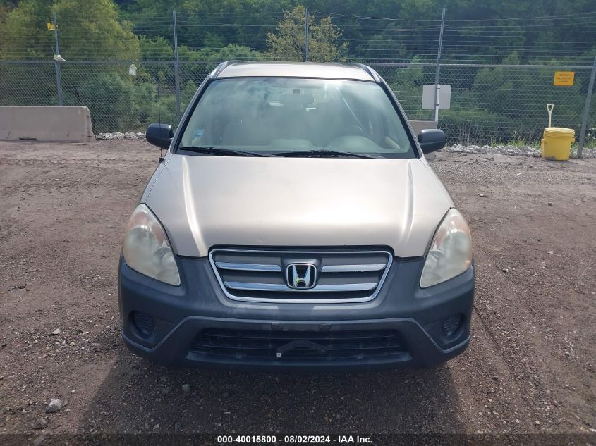 2006 Honda Cr-V Lx VIN: JHLRD78596C039359 Lot: 40015800