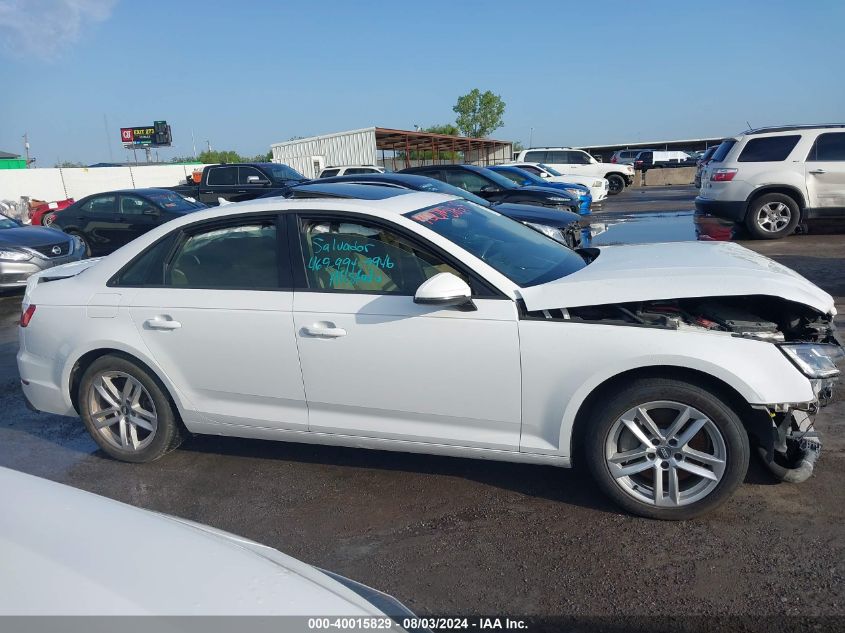 2017 Audi A4 2.0T Premium VIN: WAUGNAF43HN057868 Lot: 40015829