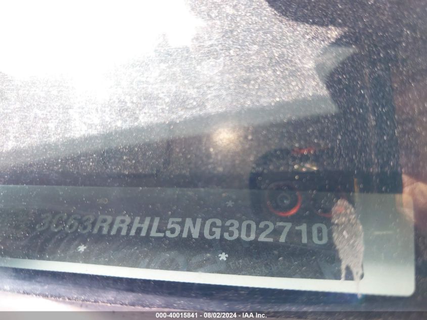 2022 Ram 3500 Big Horn/Lone Star VIN: 3C63RRHL5NG302710 Lot: 40015841