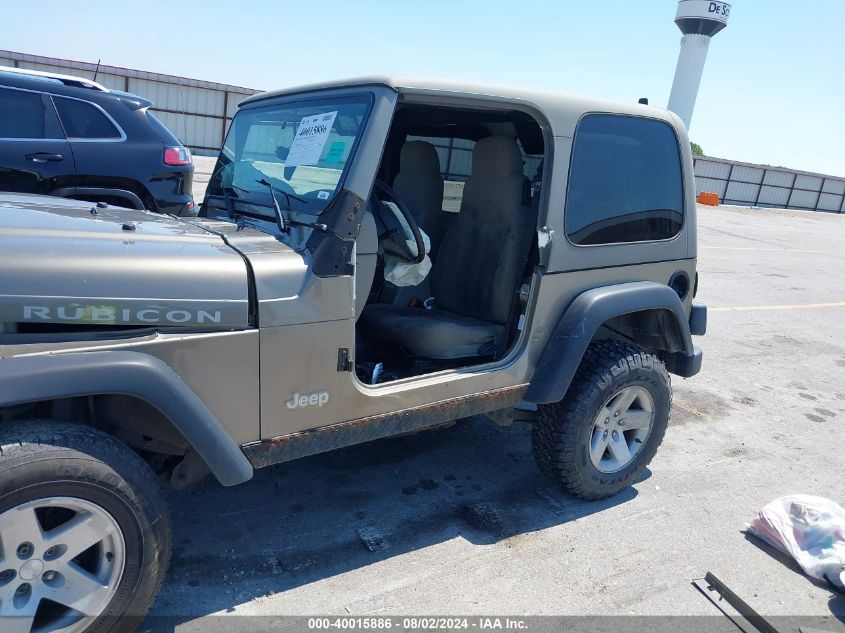 2003 Jeep Wrangler Rubicon VIN: 1J4FA69S43P310642 Lot: 40015886