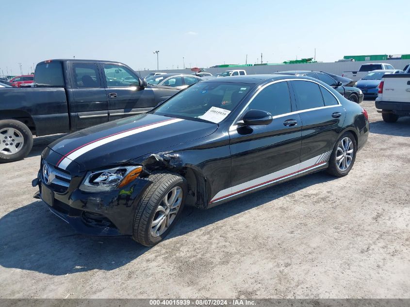 2017 Mercedes-Benz C 300 Luxury/Sport VIN: 55SWF4JB8HU186673 Lot: 40015939