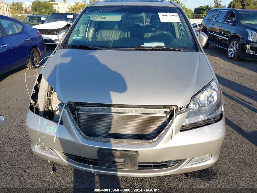 2005 Honda Odyssey Touring VIN: 5FNRL38855B133324 Lot: 40015960
