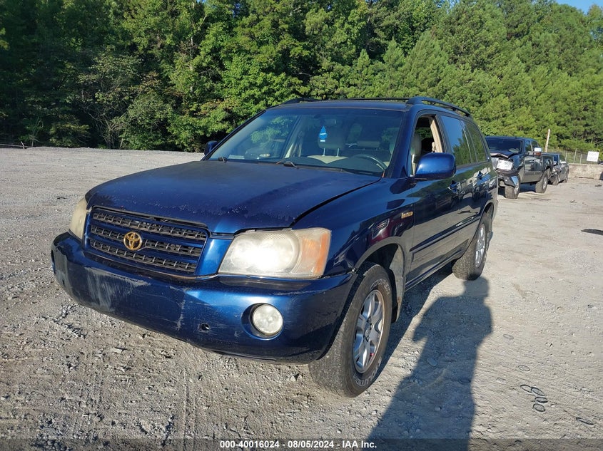 2001 TOYOTA HIGHLANDER VIN: 2T1KU4EE7AC452740