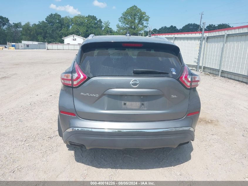 2017 Nissan Murano Sl VIN: 5N1AZ2MG8HN160067 Lot: 40016225