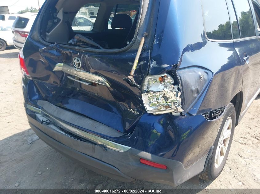 2012 Toyota Highlander Se V6 VIN: 5TDBK3EH7CS132385 Lot: 40016272