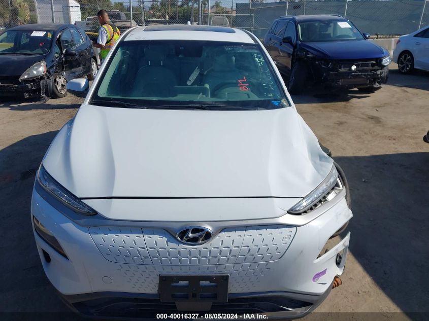 2019 Hyundai Kona Ultimate VIN: KM8K53AG6KU037892 Lot: 40016327