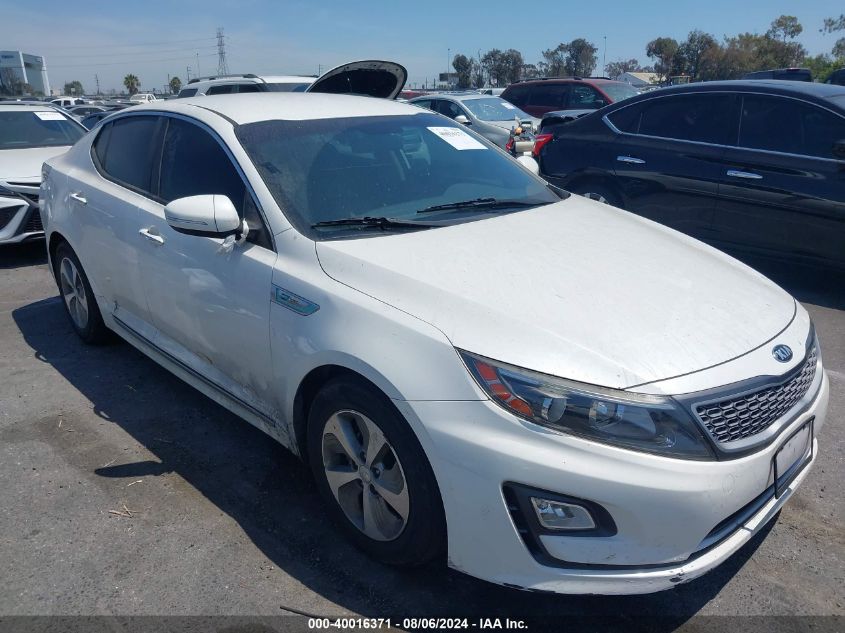 2016 Kia Optima Hybrid VIN: KNAGM4AD9G5099438 Lot: 40016371