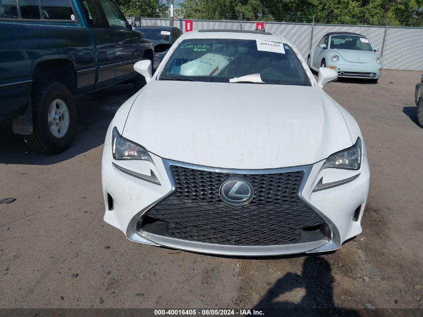 2017 Lexus Rc 200T VIN: JTHHA5BCXH5006101 Lot: 40016405