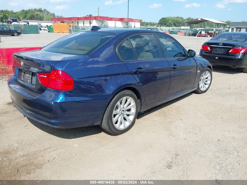 2011 BMW 328I xDrive VIN: WBAPK5G50BNN79100 Lot: 40016435