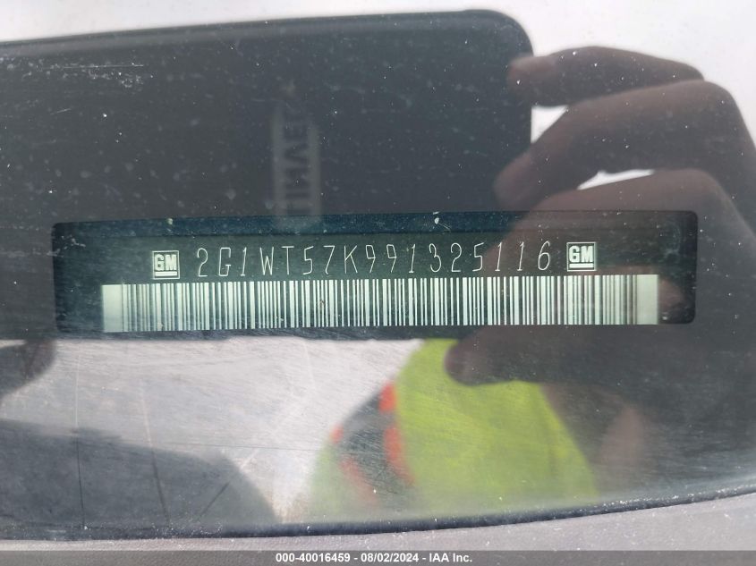 2009 Chevrolet Impala 1Lt VIN: 2G1WT57K991325116 Lot: 40016459