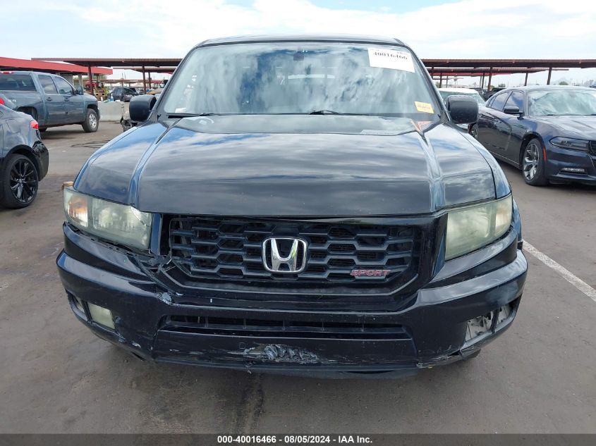 2013 Honda Ridgeline Sport VIN: 5FPYK1F74DB008740 Lot: 40016466